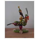 Vintage Cepelia Polish Folk Art Wooden Lajkonik Toy