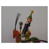 Vintage Cepelia Polish Folk Art Wooden Lajkonik Toy