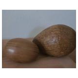 Lot of (3) Wood Eggs