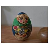 Lot of (3) Wood Eggs
