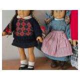 Lot of (3) Dolls - Danish Porcelain Doll, American Girl Dolls (x2)