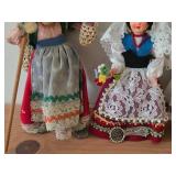 Lot of (4) Collectible Dolls - European Folk Art, Italian Souveir, Portugal Folk Art