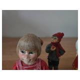 Lot of (3) Porcelain Figures - (x2) Candy Design (Norway), (x1) Russian Red Folk Dress