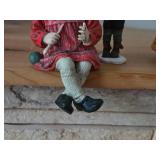 Lot of (3) Porcelain Figures - (x2) Candy Design (Norway), (x1) Russian Red Folk Dress