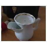 Vintage Mustache Cup, Scuttle Shaving Mug, Vintage Mohawk Shave Brush