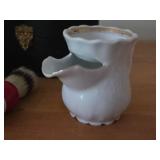Vintage Mustache Cup, Scuttle Shaving Mug, Vintage Mohawk Shave Brush