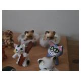 Lot of (13) Porcelain Figurines - Cats (x11), Pig and Horse