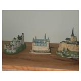 Lot of (3) Enchanted Castles of Europe - Mont Saint-Michel, Kronborg, Neuschwnstein