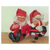 Lot of (2) Vintage Arne Hasle Askim Nonge Christmas Gnomes (Norway)
