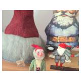 (2) Gnome Pillows, (1) Gnome Candleholder, (1) Crolly Doll (Ireland)
