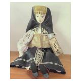Handmade Russian Cloth Doll by Alexandra Kukinara