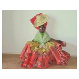 Handmade Carribean Folk Art Souvenir Doll 10"