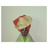 Handmade Carribean Folk Art Souvenir Doll 10"