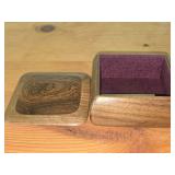 Walnut and Bacoti Wood Trinket Box