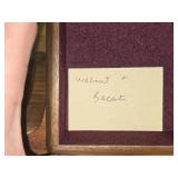 Walnut and Bacoti Wood Trinket Box