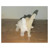 Handcarved White Onyx Elephant