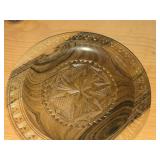 Lot of (2) Hand-turned Handcarved Decorative Plates
