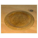 Lot of (2) Hand-turned Handcarved Decorative Plates