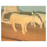 Lot of (4) Handcarved Wooden Animal Figures