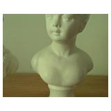 Lot of (2) Vintage National Potteries Co Bust - Boy and Girl