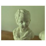 Lot of (2) Vintage National Potteries Co Bust - Boy and Girl