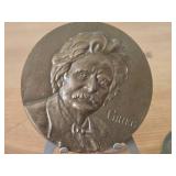 Lot of (2) Bronze Medallions of Various Composers