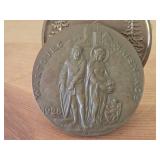 Lot of (2) Bronze Medallions of Various Composers