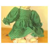 Bunny Shelf Sitter Doll with Ceramic Head, Hands and Feet