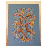 Rosemaling Painting - Signed K. Andersen 1975