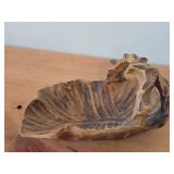 Handcarved Wooden Basket
