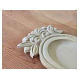 Oval Wood Carved Applique