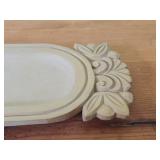 Oval Wood Carved Applique