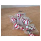 Lot of (7) Vintage Handcrafted Christmas Ornaments - Santa Claus with Parachute