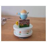 Vintage Humpty Dumpty Wooden Music Box