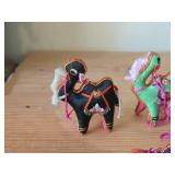 Lot of (10) Chinese Oriental Fabric Artistic Animal Miniature Figurines