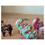 Lot of (10) Chinese Oriental Fabric Artistic Animal Miniature Figurines