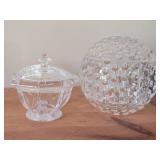 Acrylic Lidded Jar + Acrylic Swivel-Top Jar