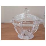 Acrylic Lidded Jar + Acrylic Swivel-Top Jar