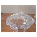 Acrylic Lidded Jar + Acrylic Swivel-Top Jar