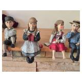 Lot of (4) Candy Design (Norway) Shelf Sitter Figures