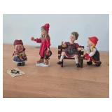 (3) Candy Design (Norway) Figurines + (1) Norwegian Figurine