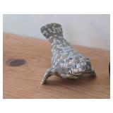 Lot of (2) Tile Mosaic Tile Figurines - Cat and Seal