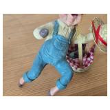 (5) Goebel Ornaments + (1) Farmer Pig Ornament