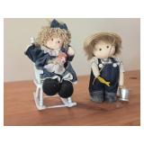Lot of (2) Cuddle Kidz Animated Music Figures