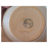 Lot of (3) Handcrafted Ceramic Dishwares - Leaf Serving Platter, Bowl, Pottery Lid