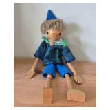 Vintage Wooden Pinocchio Marionette Puppet