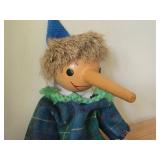 Vintage Wooden Pinocchio Marionette Puppet