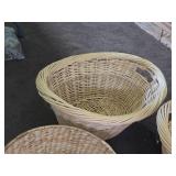 Lot of (5) Wicker Baskets (assorted)