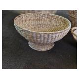 Lot of (5) Wicker Baskets (assorted)