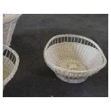 Lot of (5) Wicker Baskets (assorted)